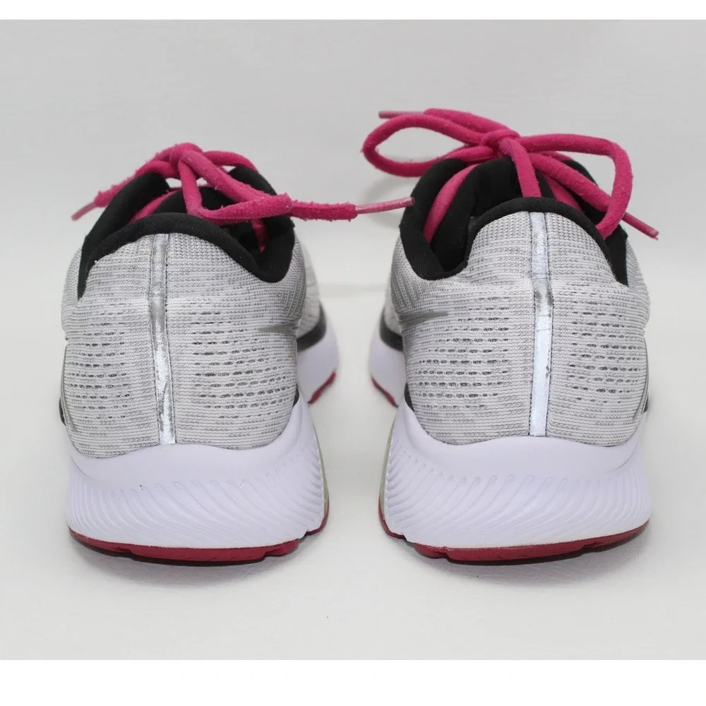 Saucony Guide 14 Womens 9 Running Shoes White Silver Pink S10654-55 Stability